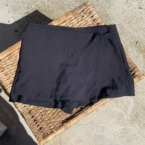 Sleek Wrap-Front Skort